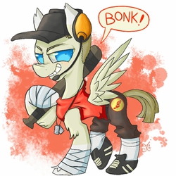 Size: 700x700 | Tagged: safe, artist:chibiwendy, ponified, scout (tf2), team fortress 2