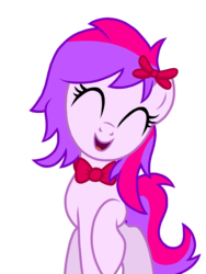 Size: 1536x2048 | Tagged: safe, artist:birdivizer, oc, oc only, oc:silent song, excited, happy, ponysona, simple background, smiling, solo, transparent background, vector