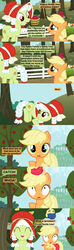Size: 1120x3780 | Tagged: safe, artist:beavernator, apple bloom, applejack, fiddlesticks, granny smith, earth pony, pony, g4, ^^, adorabloom, adorasmith, and that's how apple bloom was made, apple, apple family member, applebucking, baby, baby apple bloom, baby pony, beavernator goes insane, birth, comic, cute, eyes closed, family tree, female, filly, filly applejack, foal, jackabetes, pun, reproduction, the birds and the bees, the talk, tree, visual pun, wat, young granny smith, younger