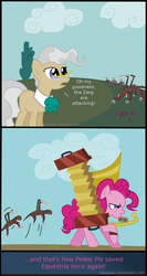 Size: 1003x1879 | Tagged: safe, artist:diegotan, mayor mare, pinkie pie, zerg, zergling, g4, accordion, comic, crossover, harmonica, musical instrument, starcraft, starcraft 2, tuba