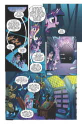 Size: 1759x2667 | Tagged: safe, idw, king sombra, princess cadance, twilight sparkle, alicorn, pony, fiendship is magic #1, g4, my little pony: fiendship is magic, spoiler:comic, dark magic, duo, female, idw advertisement, magic, mare, preview, sisters-in-law, twilight sparkle (alicorn)