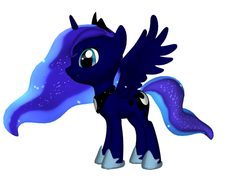 Size: 892x676 | Tagged: safe, artist:aleufreedom, princess luna, g4, 3d, creator, female, simple background, solo