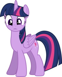 Size: 6415x8000 | Tagged: safe, artist:dipi11, twilight sparkle, alicorn, pony, g4, rainbow falls, absurd resolution, female, frown, mare, simple background, solo, svg, transparent background, twilight sparkle (alicorn), vector, wide eyes