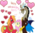 Size: 4272x4013 | Tagged: safe, artist:chibi-n92, big macintosh, discord, fluttershy, draconequus, earth pony, pegasus, pony, g4, 2013, absurd resolution, cross-popping veins, floating heart, fluttershy gets all the stallions, glare, heart, love triangle, male, outline, ship:discoshy, ship:fluttermac, shipping, simple background, stallion, straight, transparent background, valentine's day