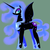 Size: 1000x1000 | Tagged: safe, artist:jun, nightmare moon, g4, female, pixiv, solo