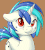 Size: 500x552 | Tagged: safe, artist:fearingfun, dj pon-3, vinyl scratch, pony, unicorn, g4, animated, cute, female, floppy ears, mare, photoshop, red eyes, solo, vinylbetes