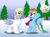 Size: 2300x1700 | Tagged: safe, artist:aleximusprime, derpy hooves, rainbow dash, pegasus, pony, g4, backwards cutie mark, female, mare, snowmare, snowpony, surprised