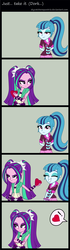 Size: 1684x6000 | Tagged: safe, artist:skycatcherequestria, aria blaze, sonata dusk, equestria girls, g4, bedroom eyes, blushing, comic, cute, daaaaaaaaaaaw, female, lesbian, ship:arisona, shipping, tsundaria, tsundere, valentine's day