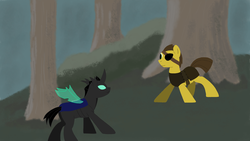 Size: 1024x576 | Tagged: safe, artist:fred7162, oc, oc only, changeling, holeless