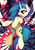 Size: 1358x1920 | Tagged: safe, artist:rariedash, dj pon-3, vinyl scratch, pony, unicorn, g4, abstract background, female, missing accessory, solo