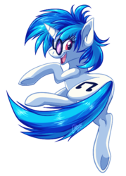 Size: 440x615 | Tagged: safe, artist:fizzy-dog, dj pon-3, vinyl scratch, g4, cute, female, simple background, solo, transparent, transparent background, underhoof, vinylbetes