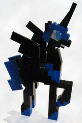 Size: 800x1200 | Tagged: safe, artist:scootabyte, nightmare moon, g4, female, lego, photo, solo