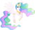 Size: 3480x3000 | Tagged: safe, artist:theshadowstone, princess celestia, alicorn, pony, g4, female, flying, grin, high res, looking at you, mare, simple background, smiling, solo, spread wings, transparent background, vector