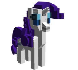 Size: 768x692 | Tagged: safe, artist:whovianbron3, rarity, g4, 3d, female, lego, solo