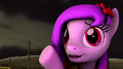 Size: 1024x576 | Tagged: safe, artist:ponies47, oc, oc only, oc:silent song, 3d, cute, gmod, ponysona, solo, source filmmaker