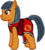 Size: 400x441 | Tagged: safe, artist:skybard, earth pony, pony, female, lego, lego ninjago, nya smith, ponified, solo