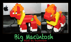 Size: 1733x1020 | Tagged: safe, artist:dustnrain, big macintosh, earth pony, pony, g4, imac, lego, male, photo, solo, stallion