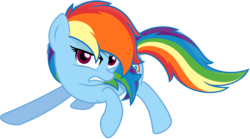 Size: 5395x3000 | Tagged: safe, artist:godoffury, rainbow dash, g4, female, simple background, solo, transparent background, vector