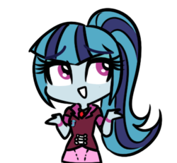 Size: 371x343 | Tagged: safe, artist:rileyav, sonata dusk, equestria girls, g4, chibi, cute, female, shrug, solo, sonatabetes