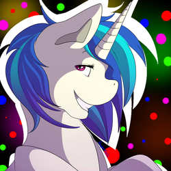 Size: 1000x1000 | Tagged: artist needed, safe, dj pon-3, vinyl scratch, g4, looking at you