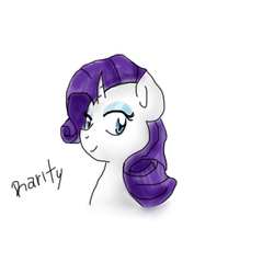 Size: 1000x1000 | Tagged: safe, artist:stockingstreams, rarity, g4, female, portrait, simple background, solo