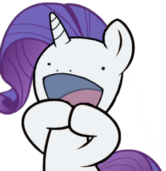 Size: 526x541 | Tagged: safe, rarity, g4, :d, faic, female, quagsire face, simple background, solo, transparent background