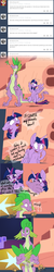 Size: 640x3196 | Tagged: safe, artist:aviantheatrics, spike, twilight sparkle, alicorn, pony, ask twilight and spike!, g4, ask-twispike, comic, female, male, mare, older, older spike, ship:twispike, shipping, straight, tumblr, twilight sparkle (alicorn)