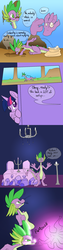 Size: 640x2560 | Tagged: safe, artist:aviantheatrics, spike, twilight sparkle, alicorn, pony, ask twilight and spike!, g4, ask-twispike, comic, female, male, mare, older, older spike, ship:twispike, shipping, straight, tumblr, twilight sparkle (alicorn)