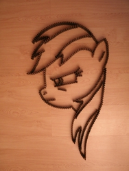 Size: 1000x1333 | Tagged: safe, rainbow dash, g4, ammunition, bullet, floor