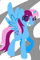 Size: 400x600 | Tagged: safe, artist:miss-zi-zi, oc, oc only, oc:parcly taxel, alicorn, pony, alicorn oc, horn, horn ring, solo