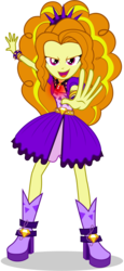 Size: 6000x13000 | Tagged: safe, artist:caliazian, adagio dazzle, equestria girls, g4, my little pony equestria girls: rainbow rocks, .ai available, absurd resolution, amulet, boots, clothes, female, high heel boots, looking at you, necklace, open mouth, shoes, simple background, singing, solo, transparent background, vector, welcome to the show