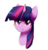 Size: 496x517 | Tagged: safe, artist:bae-mon, twilight sparkle, g4, female, portrait, solo