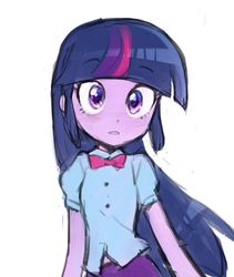 Size: 445x527 | Tagged: dead source, safe, artist:baekgup, twilight sparkle, alicorn, equestria girls, g4, adorkable, anime, anime eyes, anime style, blushing, clothes, cute, dork, female, looking at you, simple background, solo, twilight cute, twilight sparkle (alicorn), twilight sparkle loves you, twilight waifu, waifu, white background, will you marry me