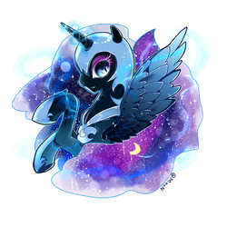 Size: 2647x2647 | Tagged: safe, nightmare moon, g4, female, high res, pixiv, solo