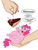 Size: 901x1200 | Tagged: safe, artist:diablo2000, pinkie pie, earth pony, pony, g4, cake, chubby, crying, fat, hand, holding a pony, ocular gushers, pinkiebuse, tiny ponies