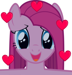 Size: 880x908 | Tagged: safe, artist:comfydove, pinkie pie, cute, cuteamena, female, happy, heart, hug, looking at you, pinkamena diane pie, simple background, solo, transparent background, vector