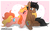 Size: 1024x640 | Tagged: safe, artist:xwhitedreamsx, oc, oc only, oc:dreamy sweet, earth pony, pony, unicorn, blushing, cuddling, female, male, mare, shipping, snuggling, stallion, straight