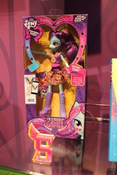 Size: 683x1024 | Tagged: safe, sunny flare, equestria girls, g4, my little pony equestria girls: friendship games, crystal prep shadowbolts, equestria girls logo, female, school spirit, solo, toy fair 2015