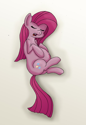 Size: 2144x3100 | Tagged: source needed, safe, artist:seenty, pinkie pie, g4, belly, belly button, eyes closed, female, high res, pinkamena diane pie, preggy pie, pregnant, sleeping, solo