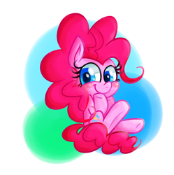 Size: 541x543 | Tagged: safe, artist:vdru7, pinkie pie, g4, cute, diapinkes, female, happy, pixiv, smiling, solo