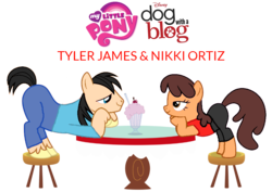 Size: 920x652 | Tagged: safe, artist:thunderfists1988, crossover, dog with a blog, nikki ortiz, ponified, tyler james