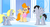 Size: 1099x598 | Tagged: safe, screencap, derpy hooves, lucky clover, pegasus, pony, g4, my little pony: friendship is magic, sonic rainboom (episode), female, mare