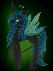 Size: 720x960 | Tagged: safe, artist:chibikemono, queen chrysalis, changeling, changeling queen, g4, female, solo