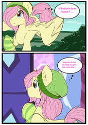 Size: 1280x1810 | Tagged: dead source, safe, artist:rainbowscreen, fluttershy, ask the gaylord, g4, butterscotch, comic, rule 63