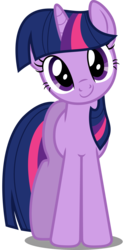 Size: 5000x10000 | Tagged: safe, artist:dashiesparkle, twilight sparkle, pony, unicorn, friendship is magic, g4, season 1, absurd resolution, cute, female, head tilt, hnnng, looking at you, mare, simple background, smiling, solo, standing, svg, transparent background, twiabetes, unicorn twilight, vector