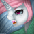 Size: 1024x1024 | Tagged: safe, artist:anuhanele, princess celestia, alicorn, pony, g4, fangs, female, solo