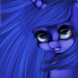 Size: 1024x1024 | Tagged: safe, artist:anuhanele, princess luna, pony, g4, female, solo