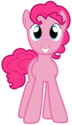 Size: 309x537 | Tagged: safe, artist:blackwater627, pinkie pie, g4, bubble berry, rule 63, simple background, solo, transparent background, vector