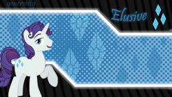 Size: 1600x900 | Tagged: safe, artist:pinkie-n-flutters, rarity, g4, elusive, rule 63, solo, wallpaper
