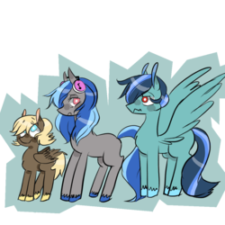 Size: 1024x1024 | Tagged: safe, artist:waackery, oc, oc only, magical lesbian spawn, offspring, parent:derpy hooves, parent:doctor whooves, parent:octavia melody, parent:rainbow dash, parent:soarin', parent:vinyl scratch, parents:doctorderpy, parents:scratchtavia, parents:soarindash